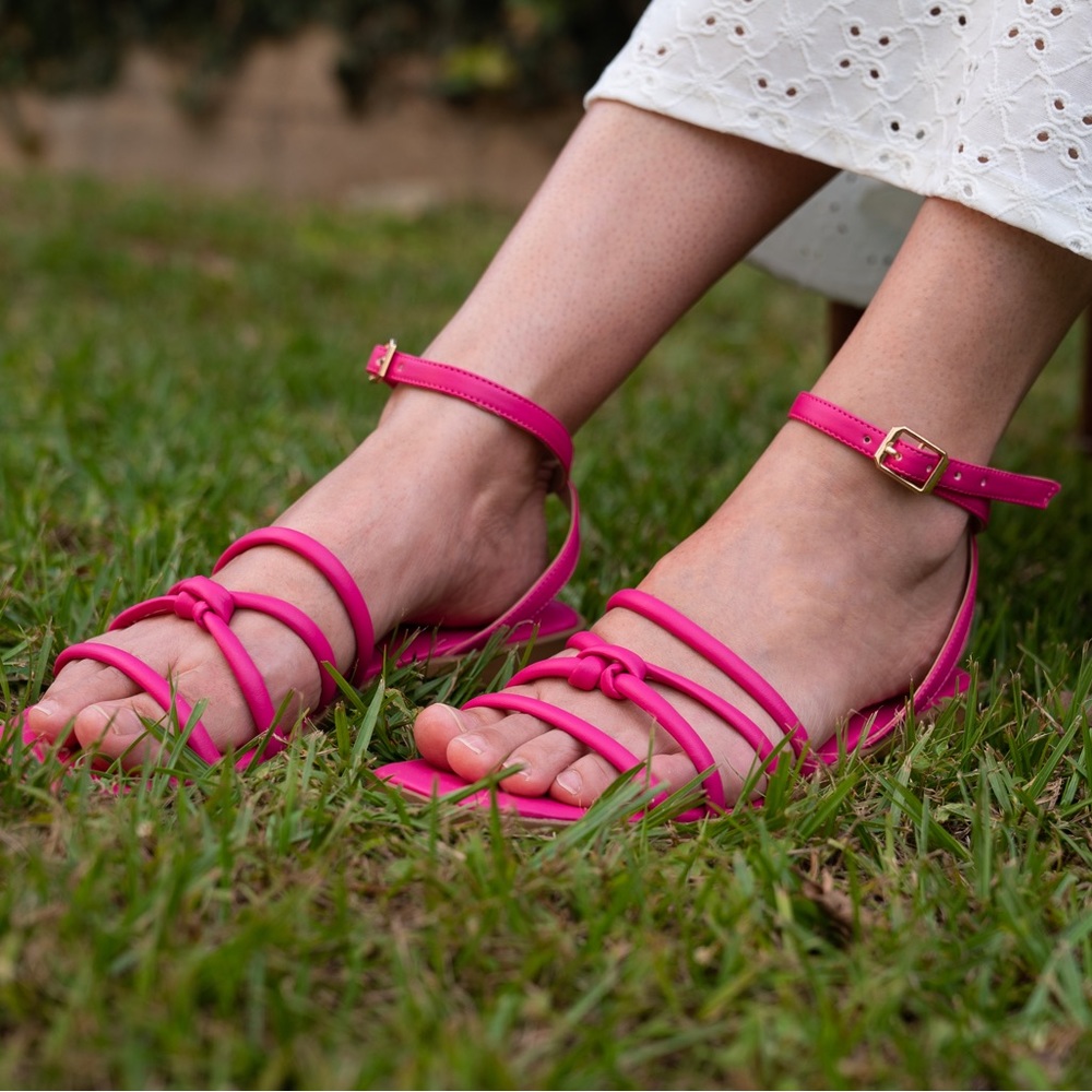 🩷 Pink Strappy Sandals